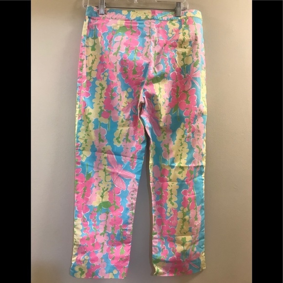 Lilly Pulitzer Havana Blue Snapdragon Capri Pants - Picture 5 of 12